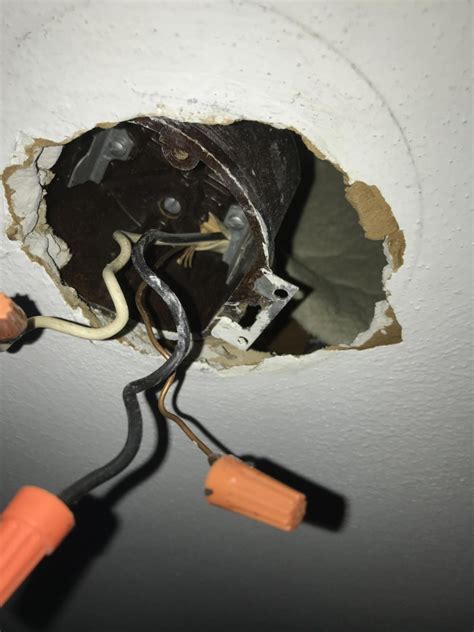 loose ceiling junction box